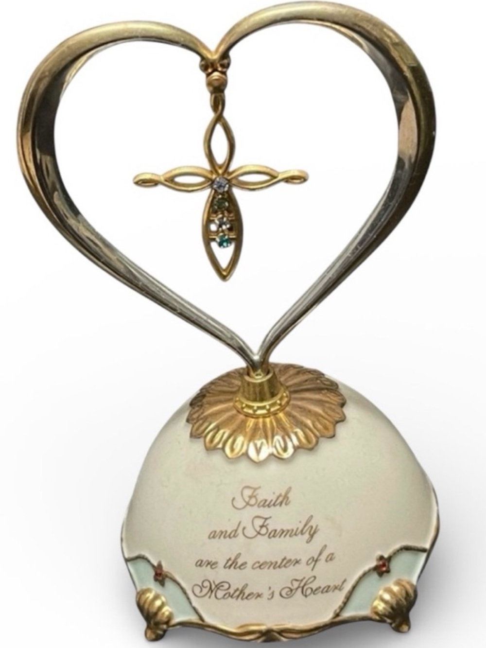 Ardleigh Elliott Mother’s Heart Music Box Figurine Faith & Family 1999